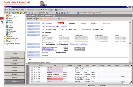 FlowFact CRM ergänzt um das ArchivCenter