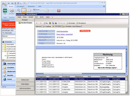 ArchivCenter für Sage OL